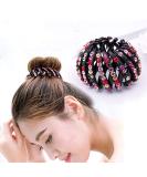 Fancyland Expandable Ponytail Holder & Strass Bun Maker | Stylish Acrylic Hair Clip for Fast Volume & Easy Styling - Buy Online on GoSupps.com
