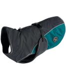 HUNTER UPPSALA Cozy Dog Coat - Winter Water-Repellent Reflective Size 25 Anthracite/Petrol - International Shipping Available - Buy Online on GoSupps.com
