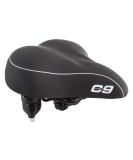 Sunlite Cloud-9 Bicycle Suspension Cruiser Saddle, Cruiser Gel, Tri-color Black 10.5" x 10.5" - Buy Online on GoSupps.com
