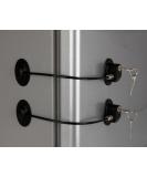 2 Pack Refrigerator Door Locks with 4 Keys | Child Safety Cabinet & File Drawer Lock | Freezer Door Lock by REZIPO - Black - Buy Online on GoSupps.com