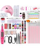 Portable USB Electric Nail Drill Set with 36W Nail Lamp - Manicure Kit for Gel Polish, Acrylic Nails, and Nail Art Decoration - Buy Online on GoSupps.com