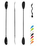 OCEANBROAD Kayak Paddle 218cm/86in - 230cm/90.5in - 241cm/95in Alloy Shaft Kayaking Boating Oar with Paddle Leash 1 Paddle Black 90.5'' - Buy Online on GoSupps.com