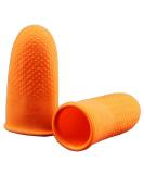 100Pcs Orange Rubber Anti-Slip Finger Cots - Disposable Protective Finger Covers for Easy Electronic Repair - Buy Online on GoSupps.com