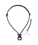 PSKOOK Fire Starter Necklace - Flint and Steel Bushcraft Survival Paracord Necklace for Camping, Hiking, Backpacking - Black - Buy Online on GoSupps.com