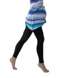 Maternity Zigzag Chevron Print Leggings Over Bump | Multicolored Pregnancy Yoga Wear (S Black) - Buy Online on GoSupps.com