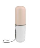 Travel Toothbrush Holder Set for Couples - Portable Multifunctional Toothbrush and Toothpaste Case for Camping Business Trips & School - Pink/White - Buy Online on GoSupps.com