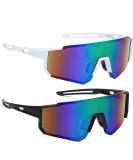 Buy Hojalis 2-Piece Polarized Bicycle Glasses | UV400 Sports Sunglasses for Cycling & Outdoor Activities - Buy Online on GoSupps.com