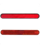2 Pieces Mini Red Cat Eye Reflectors - 100 x 13 x 7 mm Self-Adhesive for Motorcycles Bicycles & Scooters - International Shipping Available - Buy Online on GoSupps.com