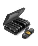 Buy Hoshen 21 Compartment Black Pill Box 7 Days 3 Daily Reminders | Portable & Organized Pill Organizer - International Shipping Available - Buy Online on GoSupps.com