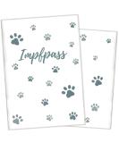Personalized Wilhelm Fell Vaccination Passport Cover for Pets - Unique Gift Idea for Pet Owners - Paw Blue - Buy Online on GoSupps.com