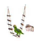 Pet Rope Ladder Climbing Toy for Hamsters, Birds, Rats - Swing Bridge for Small Animals and Parrots - Buy Online on GoSupps.com