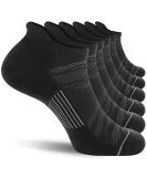FITRELL 6 Pack Men's Ankle Running Socks Low Cut Cushioned Athletic Sports Socks 7-9/9-12/12-15 Black+gray 9-12 - Buy Online on GoSupps.com