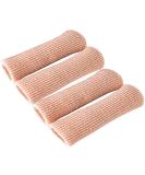 Makhry Adjustable Gel Toe/Finger Caps - 4pcs | Cuttable & Lined for Ultimate Comfort - Buy Online on GoSupps.com