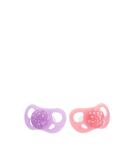 Twistshake Pacifier Set - Pastel Pink & Violet Ages 6 Months+ 2 Pack - Safe & Stylish Baby Soothers - Buy Online on GoSupps.com