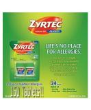 Zyrtec Cetirizine Hcl 10mg Antihistamine - 150 Tablets | Fast Allergy Relief - Buy Online on GoSupps.com