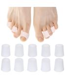 Rosenice Gel Toe Caps for Pain Relief - 5 Pairs (White) | Comfort & Support | International Shipping - Buy Online on GoSupps.com