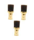 Frcolor 3-Set Powder Brush for Hairdressing - Retractable Make-up Brush for Loose Powder - Gold Design - Perfect for Body and Face - Buy Online on GoSupps.com