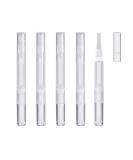Islmlisa 3ml Transparent Twist Pens - Set of 5 | Empty Nail Oil, Lip Gloss Container Applicators | Brush Tip, Growth Liquid Tube - Buy Online on GoSupps.com