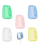 Zelhyeuu 5-Piece Portable Toothbrush Protective Cover Set - Ideal for Travel Camping and School - Buy Online on GoSupps.com