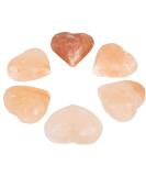 Pure Himalayan Salt Works Heart Massage Stone, Pink Crystal Hand-Carved Stone for Massage Therapy, Deodorant and Salt and Sugar Scrubs, 2.75” W x 3” H x 1.5” D (Pack of 6) 6 Count (Pack of 1) - Buy Online on GoSupps.com