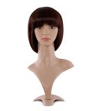 MapofBeauty 30cm Short Straight Wig for Women - Dark Brown - Shop Internationally - Buy Online on GoSupps.com