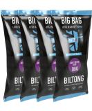 BEEFit BBQ Biltong Beef Jerky 4x250g - High Protein, Gluten Free, Keto Friendly - Buy Online on GoSupps.com