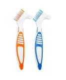 Portable Prosthesis Cleaning Brushes - Double-Sided Brush for Artificial Teeth | 2 Colors Available - Buy Online on GoSupps.com