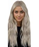 FSHINE Clip-in Extensions Real Hair - 40cm 7 Piece Set | Ashblond to White Gold Highlights - 120g #p19-60 #19ap60 - Buy Online on GoSupps.com