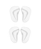 Silicone Gel Arch Support Insoles - 2 Pairs for Flat Feet, Plantar Fasciitis, High Heels - Men & Women - Buy Online on GoSupps.com
