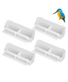 Herchr 4 Piece Bird Cage Set | Water Dispenser Food Feeder & Bowl for Parakeets Pigeons & Nymphs - International Shipping Available - Buy Online on GoSupps.com