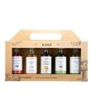 Laux vinegar oil gift box 5 x 40ml - 5 varieties in the set: Provence oil olive oil vinegar & crema di balsamic vinegar - for salads & hearty dishes - Easter vinegar & oil gift set No.2 - Buy Online on GoSupps.com