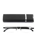 Buy Ultra-Light TR90 Reading Glasses for Men & Women - Classic Metal Visual Aid with Case & Cleaning Cloth (+1.75 Diopters) - Buy Online on GoSupps.com