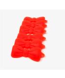 6-Piece Neon Orange & Red Hair Bow Clips for Dogs | Stylish Pet Accessories | International Shipping - Buy Online on GoSupps.com