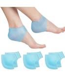 PNRSKTER Heel Cushion - 6PC Gel Heel Protection Pads for Plantar Fasciitis Relief | Silicone Heel Spur Socks | Blue - Comfortable & Durable Heel Socks for Pain & Cracked Heels - Buy Online on GoSupps.com