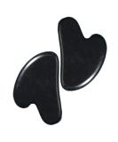Premium Gua Sha Tool for Face Natural Jade & Black Stone Facial Sculpting for Jawline Puffiness & Double Chin Reduction | Ideal Eye Massager - Buy Online on GoSupps.com