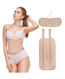 Castor Oil Pack Wrap Organic Cotton Waist and Neck Oil Packs Reusable Castor Oil Pack Wrap Kit for Relieve Stress Liver Detox Sleep Aid Adjustable Compress Wrap Kit Washable (Khaki) - Buy Online on GoSupps.com