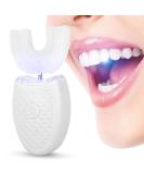 U-Shaped Adult Toothbrush t Electric Sonic Toothbrush Automatic Cleaning Toothbrush Oral Care Tool with Food Grade Silicone Brush Head(White) - Buy Online on GoSupps.com