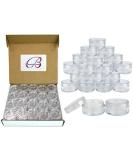 Beauticom 10g/10ml Round Clear Jars with Lids - 40 Pieces for Creams, Lotions, Make Up, Powders, Glitters - Buy Online on GoSupps.com