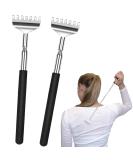 Voarge 2-Piece Stainless Steel Back Scratcher - Extendable Telescopic Design for Ultimate Comfort - Perfect for Head & Back Relief - Shop Internationally! - Buy Online on GoSupps.com
