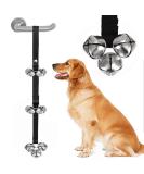 Adjustable Dog Doorbell for Toilet Training | Black Puppy Door Bells for Easy House Training - Buy Online on GoSupps.com