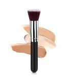 AOOWU Foundation Brush Premium Makeup Brush for Liquid Makeup Flat Top Foundation Brush Concealer Brush Multifunctional Face Brush for Liquid Cream Blending Buffing Powder Cosmetics 1 pcs - Silver black - Buy Online on GoSupps.com