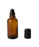 3PCs Brown Glass Roll-On Bottles with Stainless Steel Roller Balls - Essential Oil Perfume & Lip Balm Containers (30ml) - Eco-Friendly & Stylish - Buy Online on GoSupps.com
