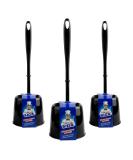 MR.SIGA Toilet Brush with Holder - Pack of 3, Black - Buy Online on GoSupps.com