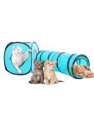 Pawise Cat Tunnel and Cube Pop Up Playset - Collapsible Indoor Outdoor Kitten Toys - Buy Online on GoSupps.com