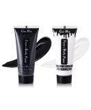 Mysense Black and White Face Paint for Adults & Children - Water Based Makeup for Cosplay, Halloween, SFX Costumes - 4 OZ - Buy Online on GoSupps.com