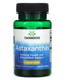 Swanson Astaxanthin Capsules - Antioxidant Support & Vitality - 60 Capsules for Optimal Health - Buy Online on GoSupps.com