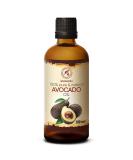 Pure Cold Pressed Avocado Oil 100ml - Intensive Care for Face Body & Hair - Glass Bottle - Nourishing Body Care Oil - Buy Online on GoSupps.com