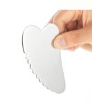 304 Stainless Steel Gua Sha Facial Tool - Heart-Shaped Skin Care Perfect for Face Eyes & Body - Spa Quality Beauty Gift - Buy Online on GoSupps.com
