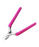 Professional Cuticle Clipper with Non-Slip Silicone Handle - Stainless Steel Alicates Para Manicura Profesional - Ideal for Dry Skin - Rose - Buy Online on GoSupps.com