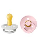 BIBS Natural Rubber Baby Pacifiers | Set of 2 BPA-Free Soothers | Made in Denmark | Blossom/Haze | 6-18 Months - Buy Online on GoSupps.com